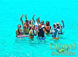Cozumel Cielo Snorkel Tour with Tiger to Snorkel en Cozumel to the Best Cozumel Reefs and swim in El Cielo Cozumel Mexico